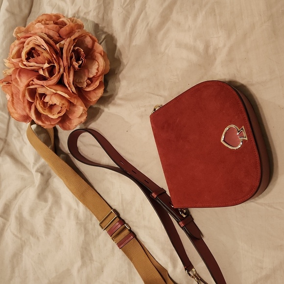 Kate Spade Suzie Large Suede Crossbody Purse with two straps - Picture 2 of 8